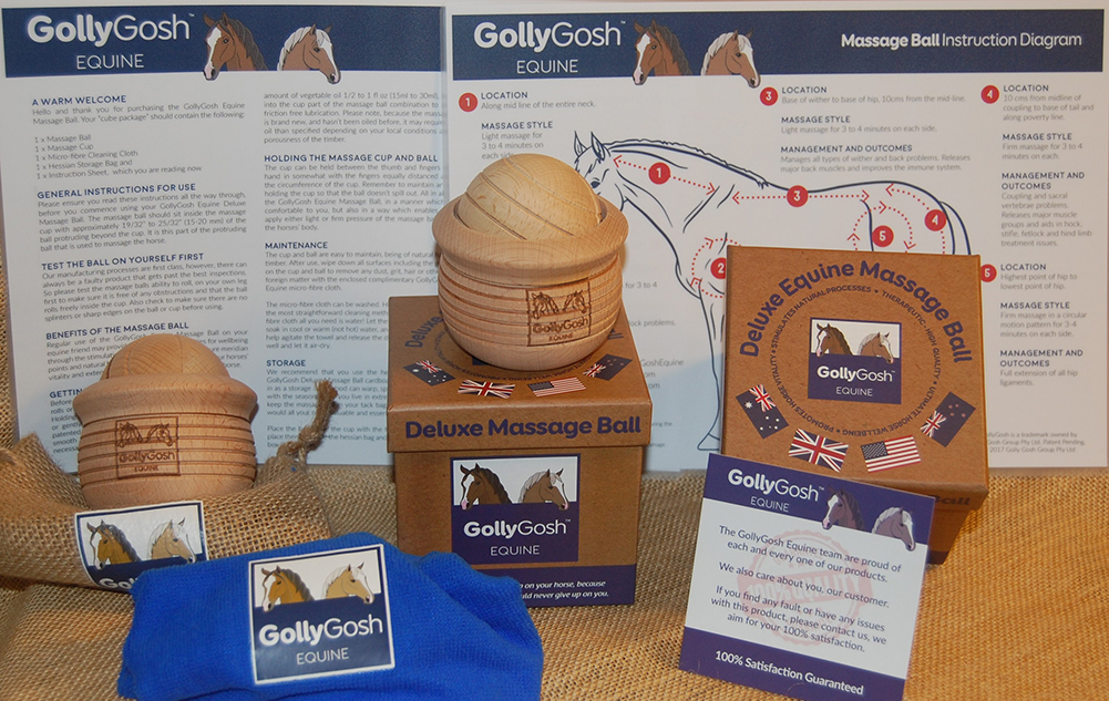 bonding with horses has never been so easy. deluxe massage ball